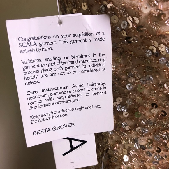 SCALA GOLD SEQUIN DRESS - Picture 5 of 7